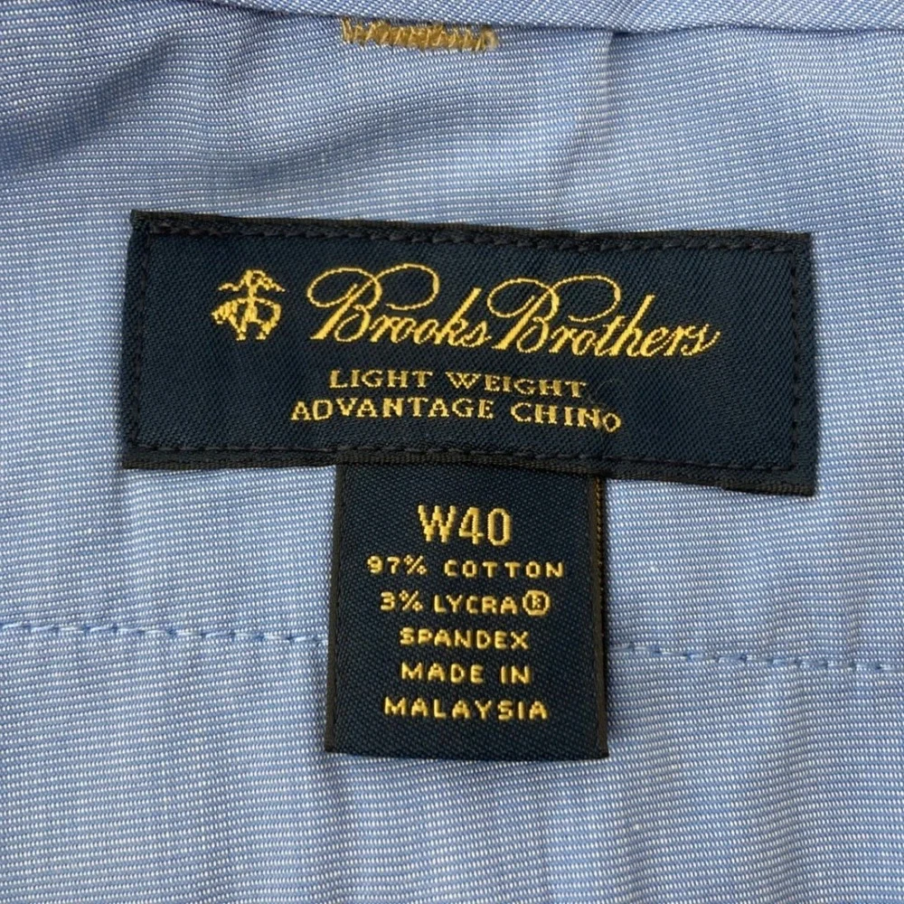 Brooks Brothers Short Lot Mens 40 Khaki Advantage Chino Wrinkle Free Preppy 9